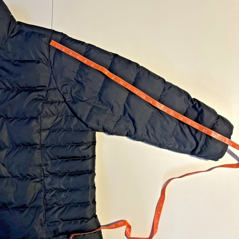 Lands' End Jacket Womens Black Puffer Down Full Zip Pockets Plus 2X 20W - 22W - Picture 10 of 14
